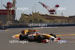 21.08.2009 Valencia, Spain,  Romain Grosjean (FRA), Renault F1 Team - Formula 1 World Championship, Rd 11, European Grand Prix, Friday Practice