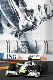 21.08.2009 Valencia, Spain,  Jenson Button (GBR), BrawnGP - Formula 1 World Championship, Rd 11, European Grand Prix, Friday Practice