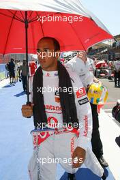 23.08.2009 Valencia, Spain,  Lewis Hamilton (GBR), McLaren Mercedes - Formula 1 World Championship, Rd 11, European Grand Prix, Sunday Pre-Race Grid