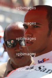 23.08.2009 Valencia, Spain,  Lewis Hamilton (GBR), McLaren Mercedes - Formula 1 World Championship, Rd 11, European Grand Prix, Sunday Pre-Race Grid