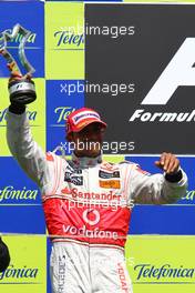 23.08.2009 Valencia, Spain,  2nd place Lewis Hamilton (GBR), McLaren Mercedes - Formula 1 World Championship, Rd 11, European Grand Prix, Sunday Podium