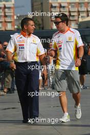 22.08.2009 Valencia, Spain,  Fernando Alonso (ESP), Renault F1 Team  - Formula 1 World Championship, Rd 11, European Grand Prix, Saturday