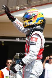 22.08.2009 Valencia, Spain,  Lewis Hamilton (GBR), McLaren Mercedes gets pole position - Formula 1 World Championship, Rd 11, European Grand Prix, Saturday Qualifying