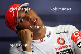 23.08.2009 Valencia, Spain,  Lewis Hamilton (GBR), McLaren Mercedes - Formula 1 World Championship, Rd 11, European Grand Prix, Sunday Press Conference