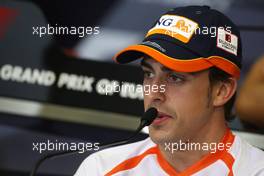 20.08.2009 Valencia, Spain,  Fernando Alonso (ESP), Renault F1 Team - Formula 1 World Championship, Rd 11, European Grand Prix, Thursday Press Conference