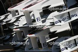 20.08.2009 Valencia, Spain,  BMW Sauber F1 Team front wings - Formula 1 World Championship, Rd 11, European Grand Prix, Thursday