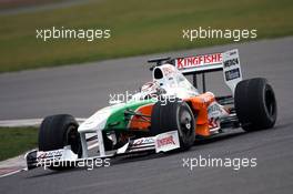 25.02.2009 Silverstone, England, Adrian Sutil (GER), Force India F1 VJM02. Force India F1 VJM02 Shakedown, Silverstone, England, Wednesday 25 February 2009 - Force India, VJM02 - Shakedown
