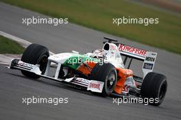 25.02.2009 Silverstone, England, Adrian Sutil (GER), Force India F1 VJM02. Force India F1 VJM02 Shakedown, Silverstone, England, Wednesday 25 February 2009 - Force India, VJM02 - Shakedown