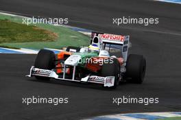 01.03.2009 Jerez, Spain, Giancarlo Fisichella (ITA), Force India F1 Team - Force India, VJM02 - Shakedown