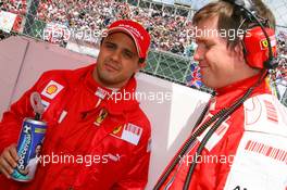 21.06.2009 Silverstone, England,  Felipe Massa (BRA), Scuderia Ferrari - Formula 1 World Championship, Rd 8, British Grand Prix, Sunday Pre-Race Grid