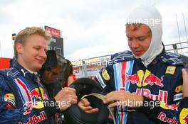 21.06.2009 Silverstone, England,  Sebastian Vettel (GER), Red Bull Racing - Formula 1 World Championship, Rd 8, British Grand Prix, Sunday Pre-Race Grid