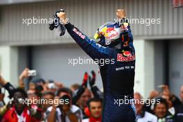 21.06.2009 Silverstone, England,  Sebastian Vettel (GER), Red Bull Racing - Formula 1 World Championship, Rd 8, British Grand Prix, Sunday Podium