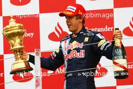 21.06.2009 Silverstone, England,  1st, winner, Sebastian Vettel (GER), Red Bull Racing - Formula 1 World Championship, Rd 8, British Grand Prix, Sunday Podium
