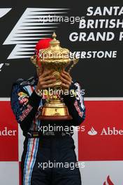 Sebastian Vettel (GER), Red Bull Racing  - Formula 1 World Championship, Rd 8, British Grand Prix, Sunday Podium