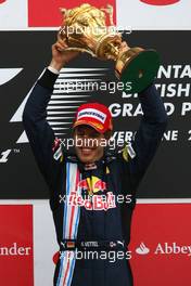 21.06.2009 Silverstone, England,  Sebastian Vettel (GER), Red Bull Racing - Formula 1 World Championship, Rd 8, British Grand Prix, Sunday Podium