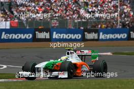 21.06.2009 Silverstone, England,  Giancarlo Fisichella (ITA), Force India F1 Team, VJM-02, VJM02, VJM 02 - Formula 1 World Championship, Rd 8, British Grand Prix, Sunday Race