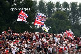 21.06.2009 Silverstone, England,  Fans with flags - Formula 1 World Championship, Rd 8, British Grand Prix, Sunday Race