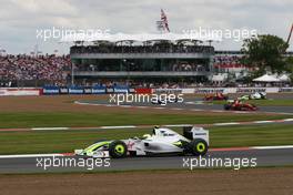 21.06.2009 Silverstone, England,  Rubens Barrichello (BRA), Brawn GP, BGP001, BGP 001 - Formula 1 World Championship, Rd 8, British Grand Prix, Sunday Race