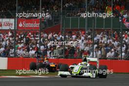 21.06.2009 Silverstone, England,  Rubens Barrichello (BRA), Brawn GP  - Formula 1 World Championship, Rd 8, British Grand Prix, Sunday Race