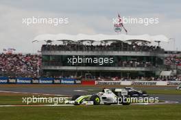 21.06.2009 Silverstone, England,  Jenson Button (GBR), Brawn GP, BGP001, BGP 001 - Formula 1 World Championship, Rd 8, British Grand Prix, Sunday Race