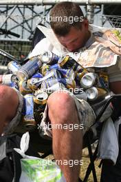 20.06.2009 Silverstone, England,  Typical English fan - Formula 1 World Championship, Rd 8, British Grand Prix, Saturday