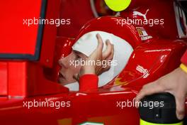 20.06.2009 Silverstone, England,  Kimi Raikkonen (FIN), Räikkönen, Scuderia Ferrari, Pitlane, Box, Garage - Formula 1 World Championship, Rd 8, British Grand Prix, Saturday Practice