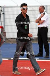 21.06.2009 Silverstone, England,  Michael Ballack (GER) Footballer - Formula 1 World Championship, Rd 8, British Grand Prix, Sunday
