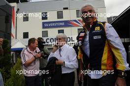21.06.2009 Silverstone, England,  Bernie Ecclestone (GBR), President and CEO of Formula One Management and Flavio Briatore (ITA), Renault F1 Team, Team Chief, Managing Director - Formula 1 World Championship, Rd 8, British Grand Prix, Sunday