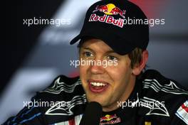 21.06.2009 Silverstone, England,  Sebastian Vettel (GER), Red Bull Racing - Formula 1 World Championship, Rd 8, British Grand Prix, Sunday Press Conference