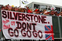 21.06.2009 Silverstone, England,  Fan poster for Silverstone - Formula 1 World Championship, Rd 8, British Grand Prix, Sunday