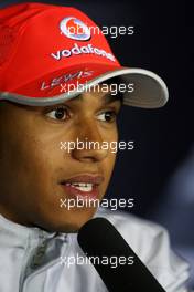 18.06.2009 Silverstone, England,  Lewis Hamilton (GBR), McLaren Mercedes - Formula 1 World Championship, Rd 8, British Grand Prix, Thursday Press Conference