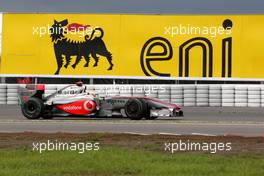 10.07.2009 Nürburg, Germany,  Lewis Hamilton (GBR), McLaren Mercedes spins off the track - Formula 1 World Championship, Rd 9, German Grand Prix, Friday Practice