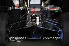 10.07.2009 Nürburg, Germany,  Mclaren run paint on the car of Heikki Kovalainen (FIN), McLaren Mercedes to check the aerodynamics - Formula 1 World Championship, Rd 9, German Grand Prix, Friday Practice