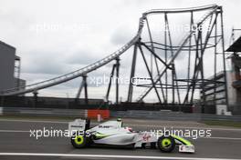 10.07.2009 Nürburg, Germany,  Rubens Barrichello (BRA), Brawn GP, BGP001, BGP 001 - Formula 1 World Championship, Rd 9, German Grand Prix, Friday Practice