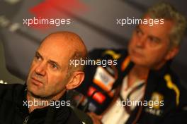 10.07.2009 Nürburg, Germany,  Adrian Newey (GBR), Red Bull Racing, Technical Operations Director - Formula 1 World Championship, Rd 9, German Grand Prix, Friday Press Conference