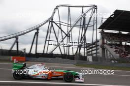 10.07.2009 Nürburg, Germany,  Adrian Sutil (GER), Force India F1 Team, VJM-02, VJM02, VJM 02 - Formula 1 World Championship, Rd 9, German Grand Prix, Friday Practice