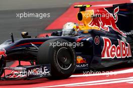 10.07.2009 Nürburg, Germany,  Sebastian Vettel (GER), Red Bull Racing runs off the track - Formula 1 World Championship, Rd 9, German Grand Prix, Friday Practice