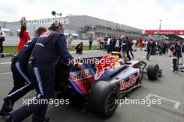 12.07.2009 Nürburg, Germany,  Mark Webber (AUS), Red Bull Racing - Formula 1 World Championship, Rd 9, German Grand Prix, Sunday Pre-Race Grid