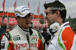 12.07.2009 NŸrburg, Germany,  Adrian Sutil (GER), Force India F1 Team  - Formula 1 World Championship, Rd 9, German Grand Prix, Sunday Pre-Race Grid