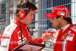 12.07.2009 Nürburg, Germany,  Felipe Massa (BRA), Scuderia Ferrari - Formula 1 World Championship, Rd 9, German Grand Prix, Sunday Pre-Race Grid
