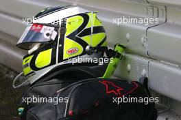 12.07.2009 NŸrburg, Germany,  Helmet of Jenson Button (GBR), Brawn GP   - Formula 1 World Championship, Rd 9, German Grand Prix, Sunday Pre-Race Grid
