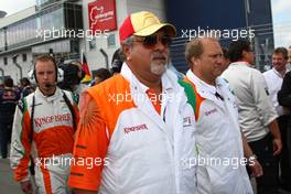 12.07.2009 Nürburg, Germany,  Vijay Mallya (IND) Force India F1 Team Owner - Formula 1 World Championship, Rd 9, German Grand Prix, Sunday Pre-Race Grid