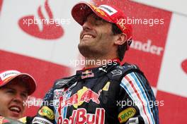 12.07.2009 Nürburg, Germany,  Mark Webber (AUS), Red Bull Racing - Formula 1 World Championship, Rd 9, German Grand Prix, Sunday Podium