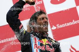 12.07.2009 NŸrburg, Germany,  Mark Webber (AUS), Red Bull Racing  - Formula 1 World Championship, Rd 9, German Grand Prix, Sunday Podium