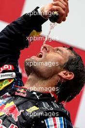 12.07.2009 Nürburg, Germany,  Mark Webber (AUS), Red Bull Racing - Formula 1 World Championship, Rd 9, German Grand Prix, Sunday Podium