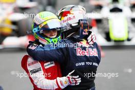 12.07.2009 Nürburg, Germany,  Felipe Massa (BRA), Scuderia Ferrari, Sebastian Vettel (GER), Red Bull Racing - Formula 1 World Championship, Rd 9, German Grand Prix, Sunday Podium