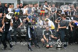 12.07.2009 Nürburg, Germany,  1st place Mark Webber (AUS), Red Bull Racing - Formula 1 World Championship, Rd 9, German Grand Prix, Sunday Podium
