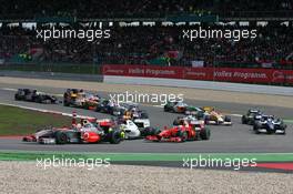 12.07.2009 Nürburg, Germany,  Start of teh race - Formula 1 World Championship, Rd 9, German Grand Prix, Sunday Race