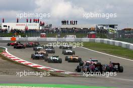 12.07.2009 Nürburg, Germany,  Start rear shot - Formula 1 World Championship, Rd 9, German Grand Prix, Sunday Race