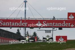 12.07.2009 NŸrburg, Germany,  Rubens Barrichello (BRA), Brawn GP and Jenson Button (GBR), Brawn GP  - Formula 1 World Championship, Rd 9, German Grand Prix, Sunday Race